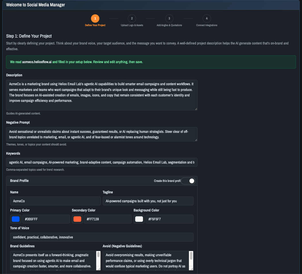 Social Media Manager screenshot 1