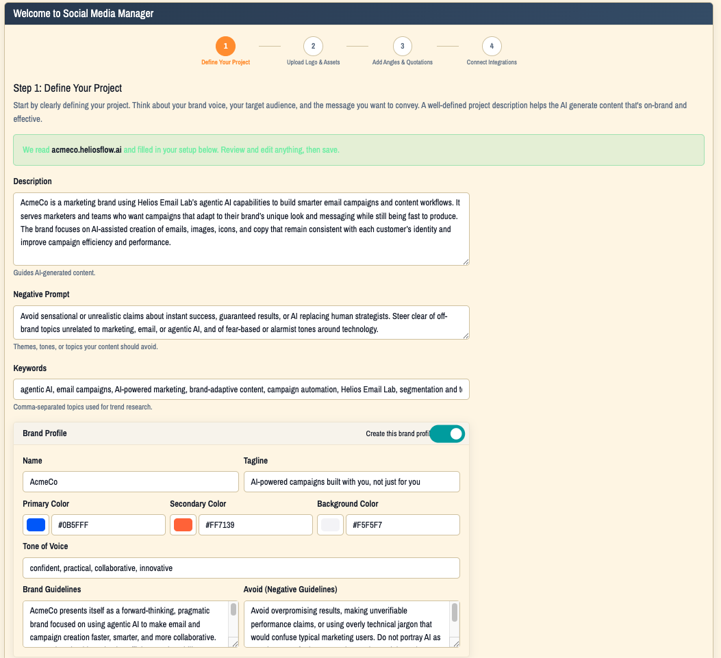 Social Media Manager screenshot 1